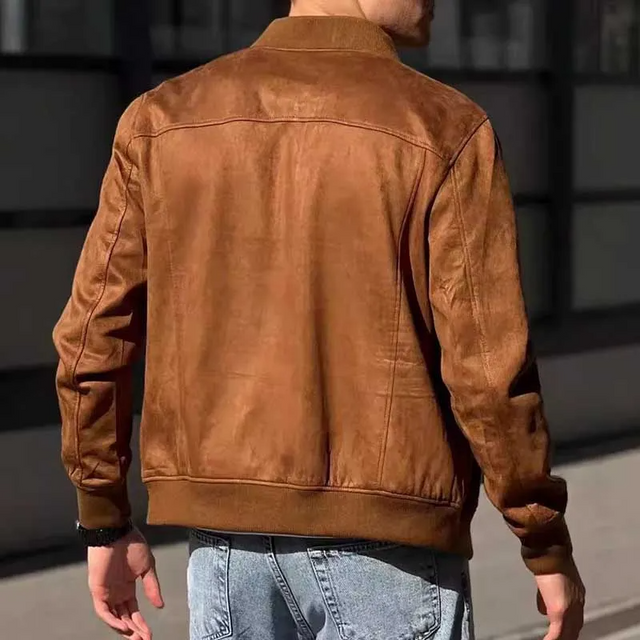 Suede Solid Color Jacket