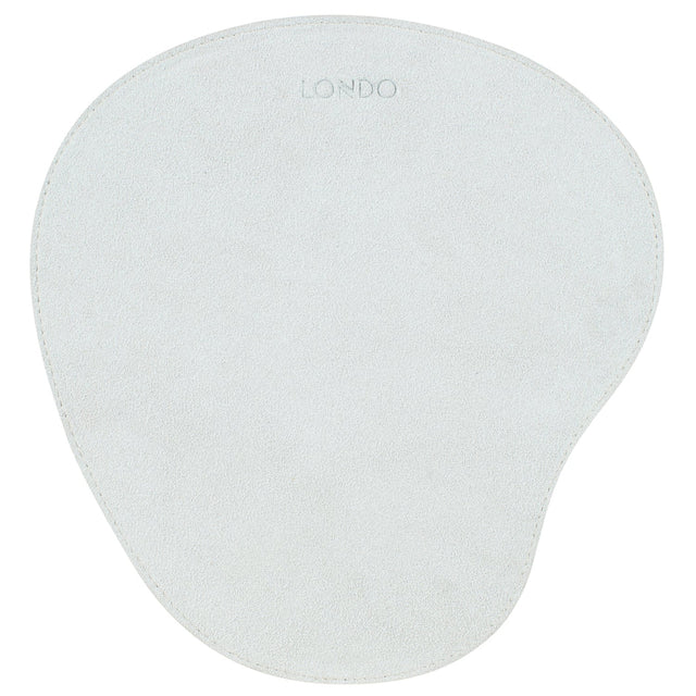 Leather Oval Mouse Pad with Wrist Rest