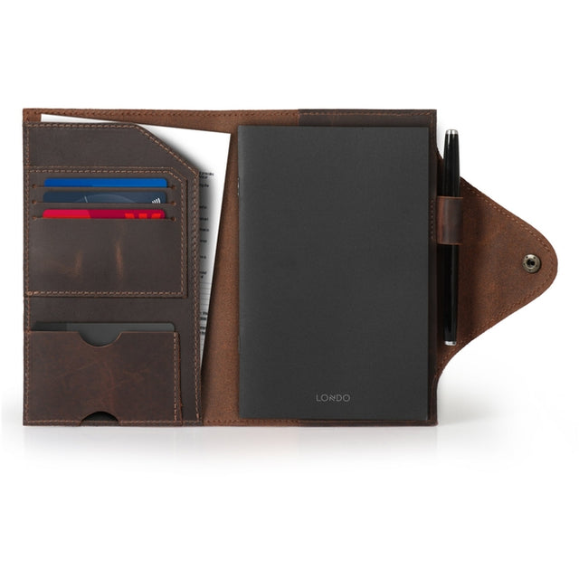 Leather Portfolio with Notepad