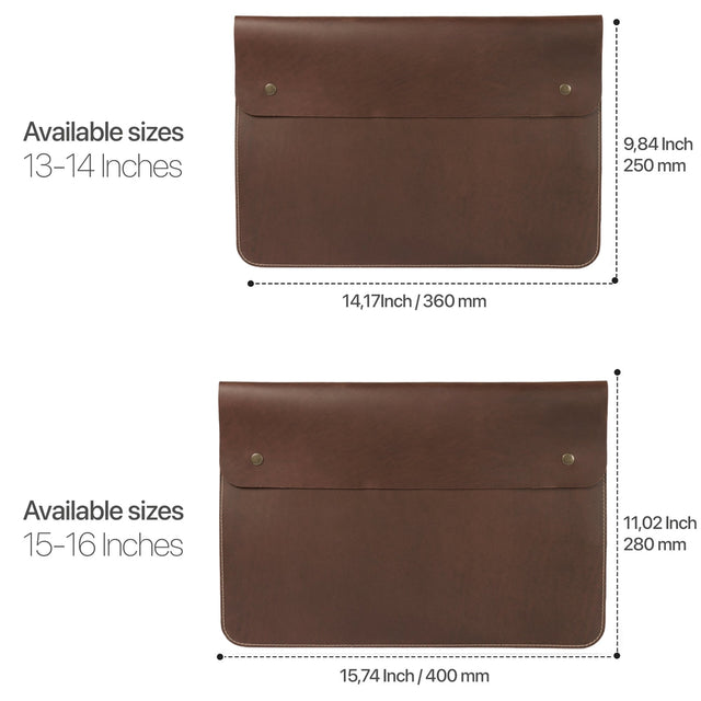 Leather and Sleeve Bag for MacBook Pro