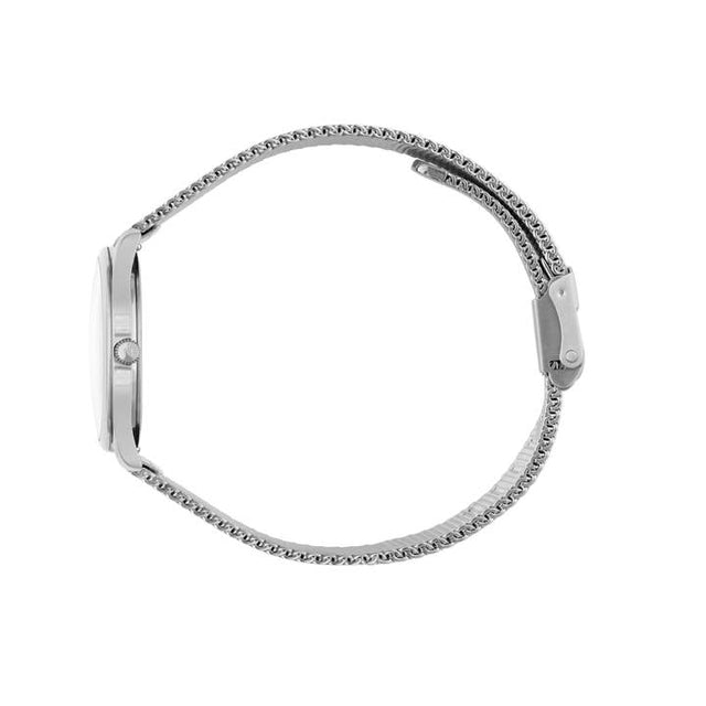 Mini Lune Watch - Stainless Steel - Stainless Steel Mesh