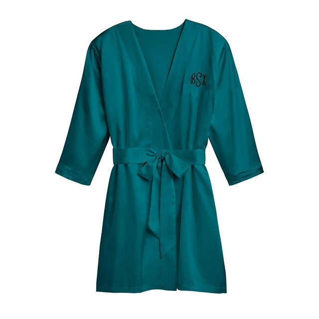 Satin Robe With Pockets