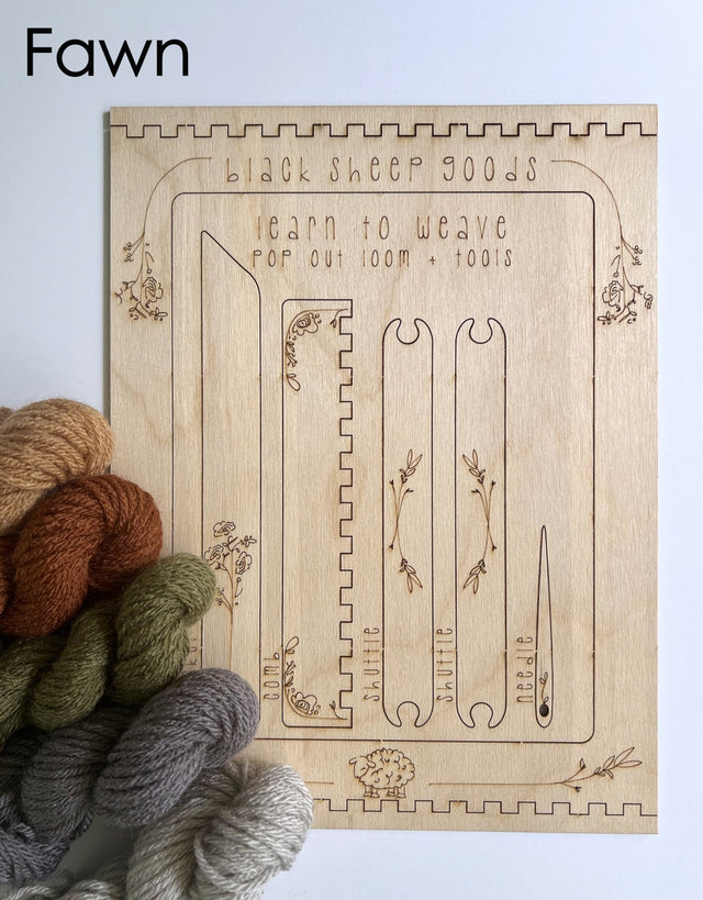 DIY Tapestry Weaving Kit for Beginners - Yarn & Fiber Crafts