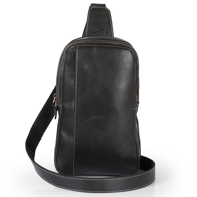 Leather Crossbody Bag with Adjustable Shoulder Strap