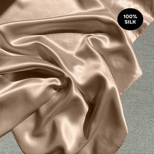 Silk Pillowcase Nude Champagne Standard (Pack of 1)