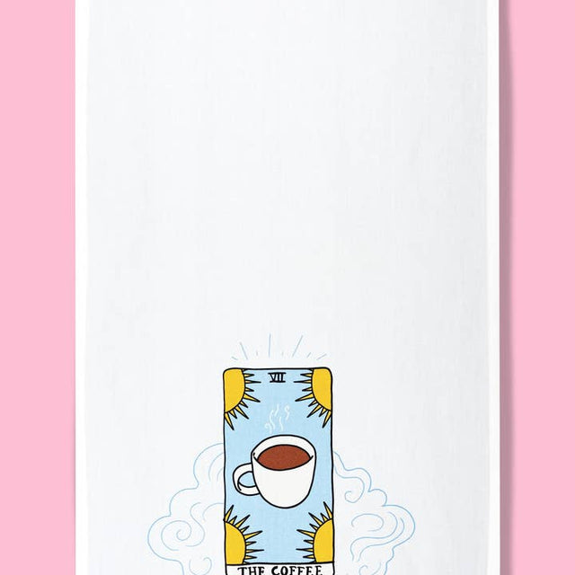 The Coffee Kitchen Tarot Dishtowel