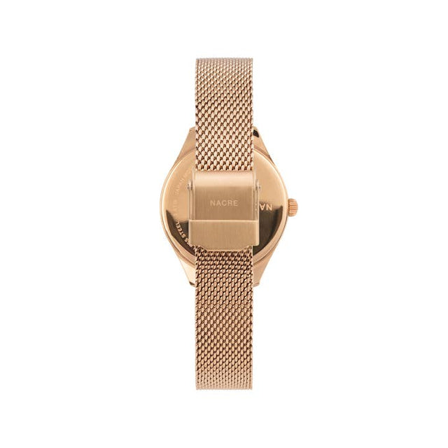 Mini Lune Watch - Rose Gold - Rose Gold Mesh