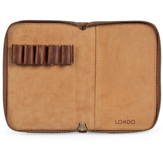 Leather Padfolio with Pencil Holder