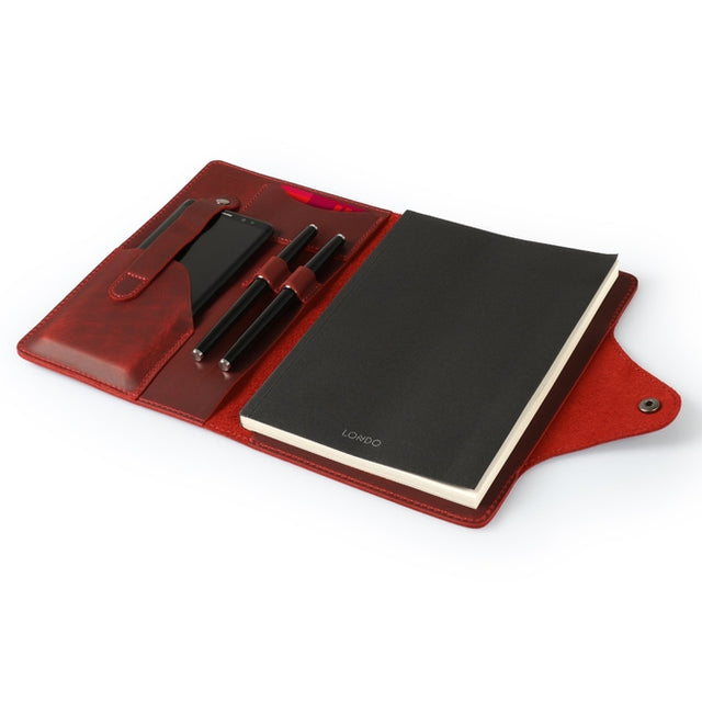 Leather Portfolio with Notepad