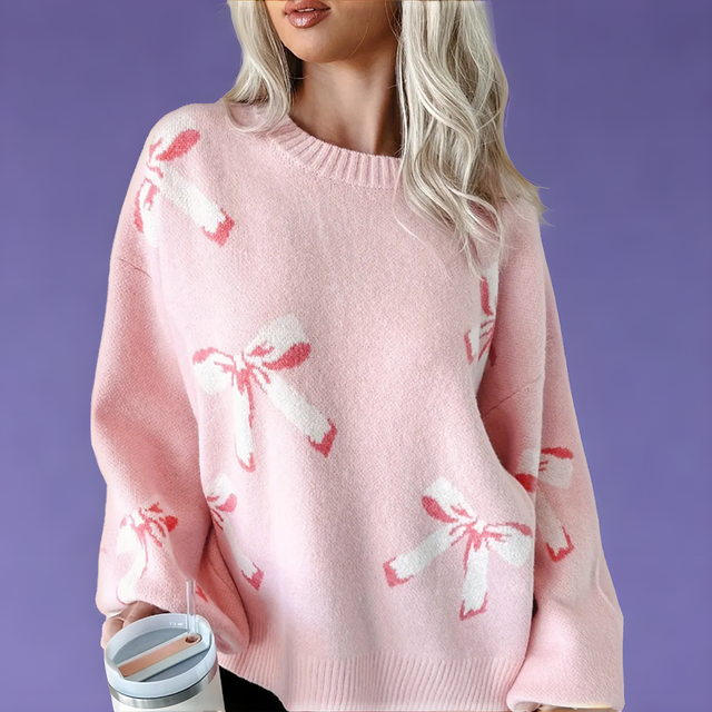 Bow Round Neck Sweater