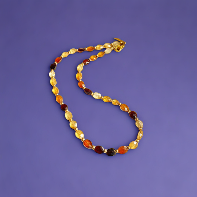 Amber Beaded Necklace