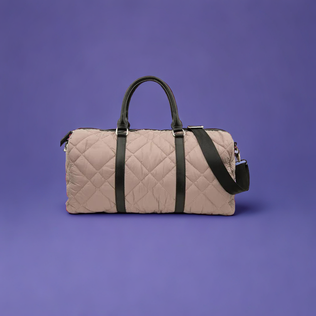 Quilted Weekender Travel Bag