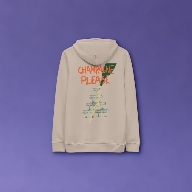 Champagne Please - Organic Hoodie