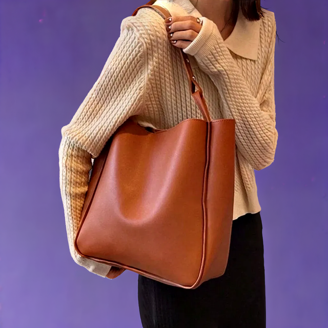 Vegan Leather Shoulder Bag