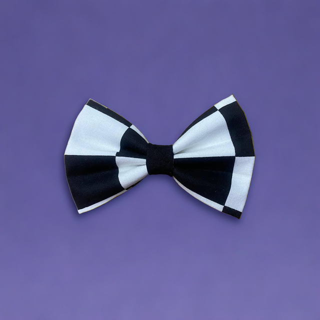 Black and White Dog Bowtie