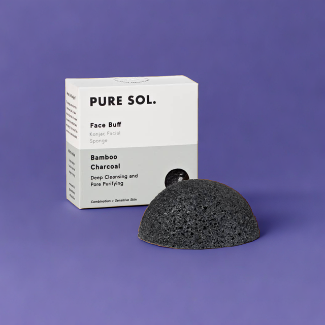 Charcoal Facial Konjac Sponge