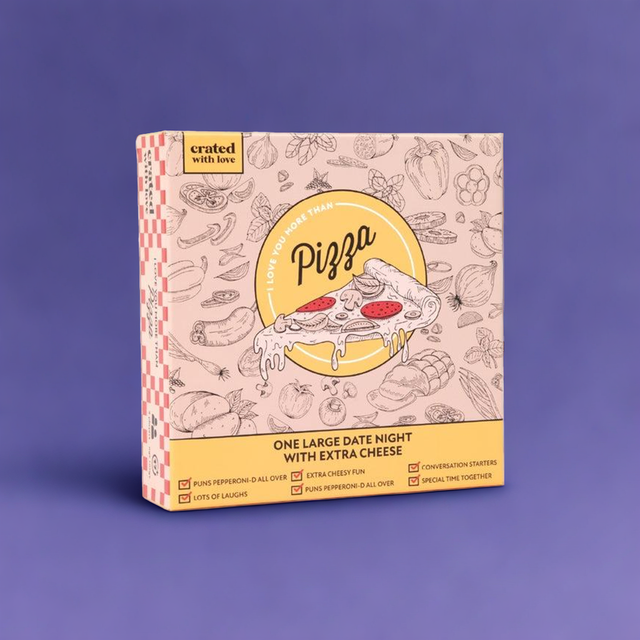 Pizza-Themed Couples Board Game