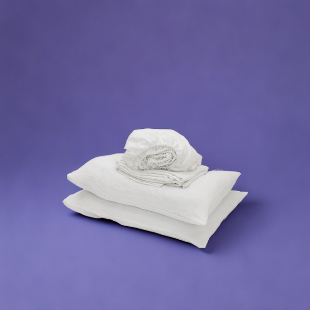 White Linen Sheet Set (4 pcs.)