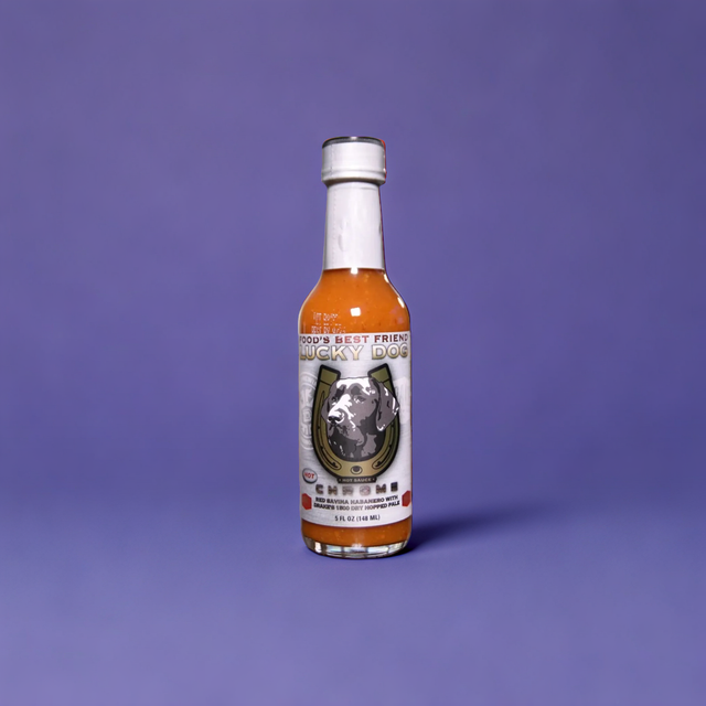 Chrome Label Hot Sauce