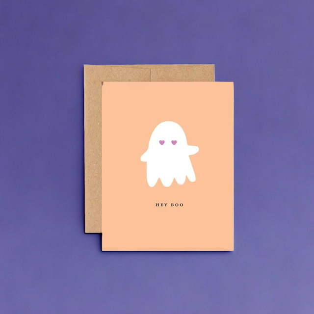 Hey Boo Greeting Card