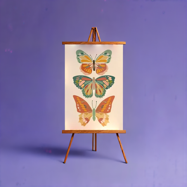 Vibrant Butterflies Meditative Art Paint by Number Kit