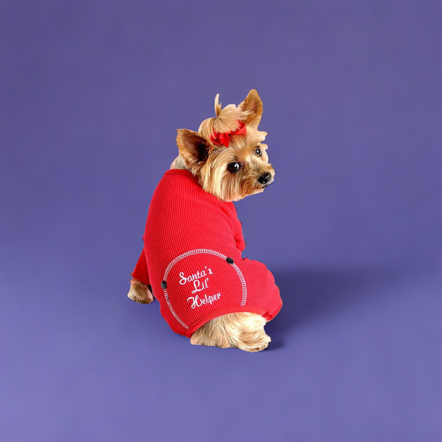 Christmas Dog Pajamas - Santa's Lil' Helper