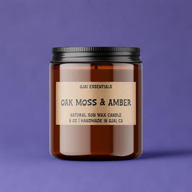 Apothecary Candle | Oak Moss & Amber