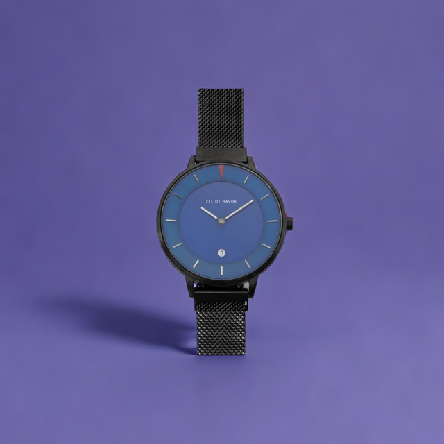 Deep Sea Blue Minimalist Mesh - 38mm