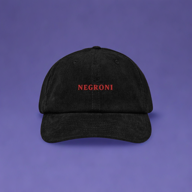 Negroni - Corduroy Embroidered Cap