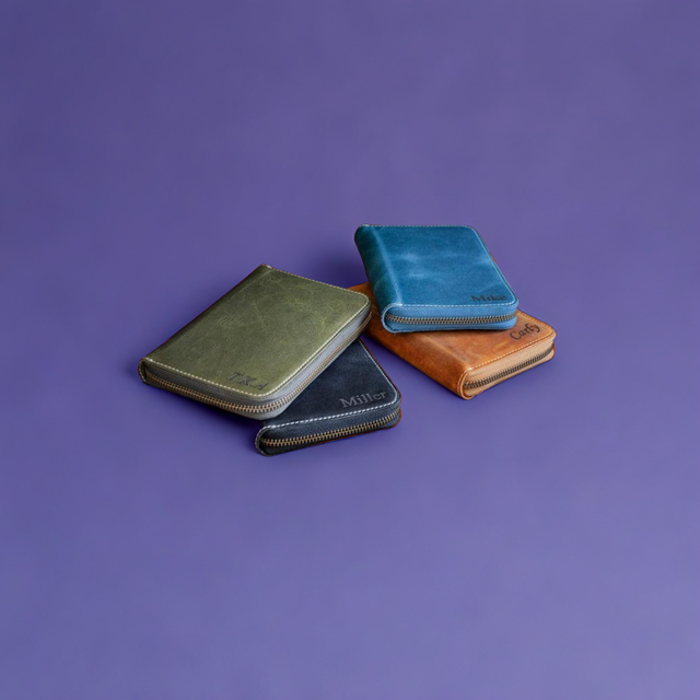 Leather Padfolio with Pencil Holder