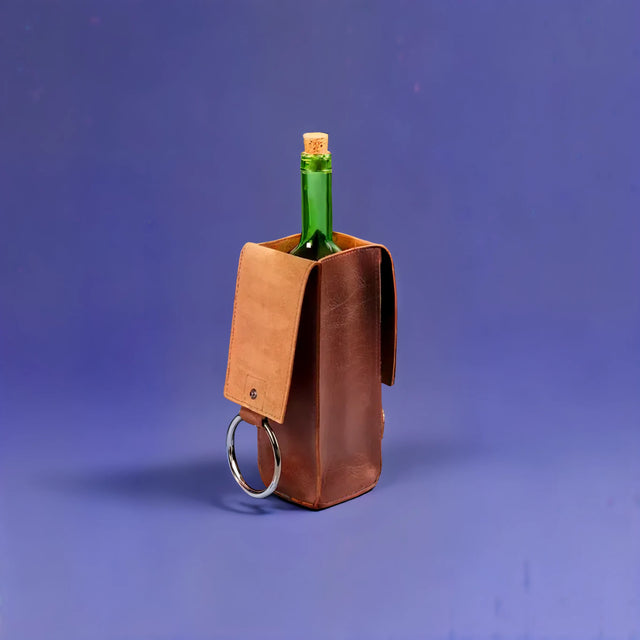 Leather Wine Bottle Holder