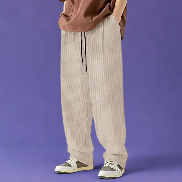 Corduroy Loose Straight Pants