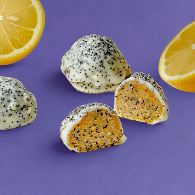 Lemon Poppy Seed Chickpea Truffles