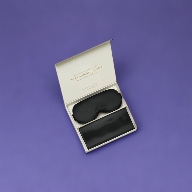 Silk Sleep Set Midnight Black